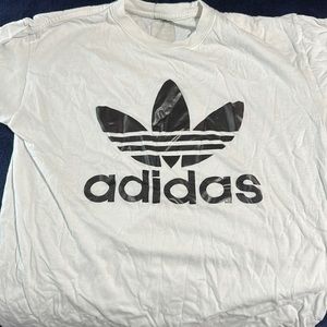 White adidas tee